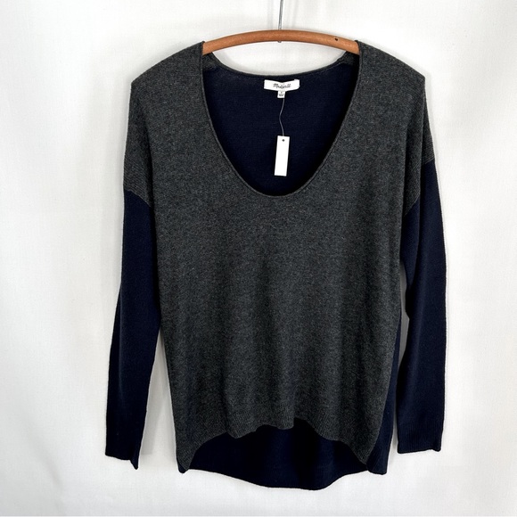 Madewell ~new~Kimball Pullover Colorblock Sweater in Small - Picture 4 of 12